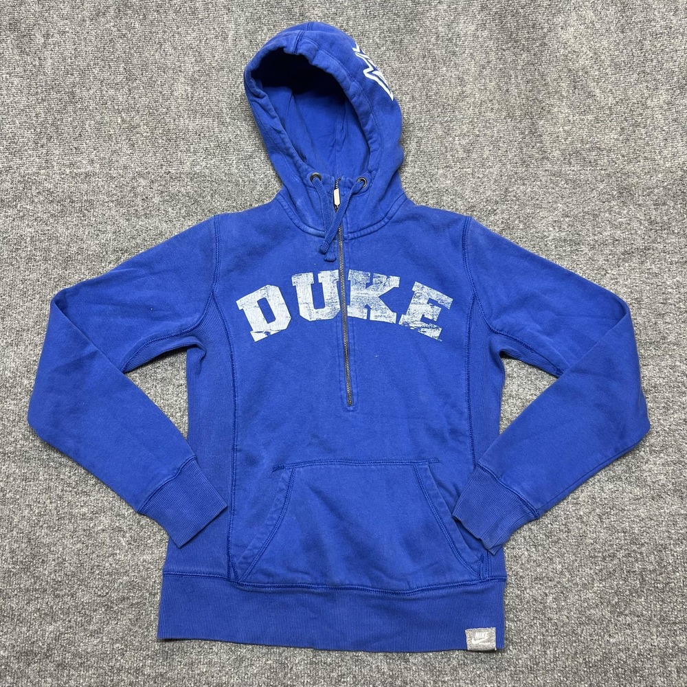 Duke Blue Devils Hoodie Womens Medium Blue Sweatshirt Nike Pullover